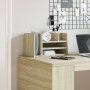 Oak Sonoma wood desktop organizer 44.5x24x25 cm by , Classification and organization - Ref: Foro24-848040, Price: 38,39 €, Di...