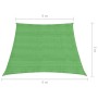 Toldo de vela HDPE verde claro 160 g/m² 4/5x3 m de vidaXL, Sombrillas - Ref: Foro24-311325, Precio: 37,01 €, Descuento: %