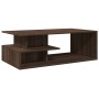 Engineered wood brown oak coffee table 102x55x35 cm by , Coffee table - Ref: Foro24-848016, Price: 82,76 €, Discount: %