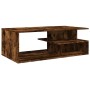 Mesa de centro madera de ingeniería roble ahumado 102x55x35 cm de , Mesas de centro - Ref: Foro24-848014, Precio: 80,99 €, De...