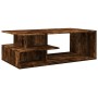 Mesa de centro madera de ingeniería roble ahumado 102x55x35 cm de , Mesas de centro - Ref: Foro24-848014, Precio: 80,99 €, De...