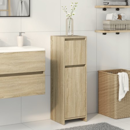 Armario de baño madera contrachapada color roble 30x30x95 cm de , Muebles de baño - Ref: Foro24-849607, Precio: 56,62 €, Desc...