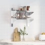 Stainless steel silver wall shelf 50x30x60 cm by , Shelves and shelves - Ref: Foro24-30316, Price: 46,28 €, Discount: %