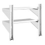 Stainless steel silver wall shelf 50x30x60 cm by , Shelves and shelves - Ref: Foro24-30316, Price: 46,28 €, Discount: %