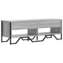 TV stand made of gray Sonoma engineered wood, measuring 122x34x41 cm. by , TV Furniture - Ref: Foro24-848572, Price: 76,75 €,...