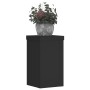 Soportes de plantas 2 uds madera ingeniería negro 10x10x18 cm de , Soportes para macetas - Ref: Foro24-852880, Precio: 21,99 ...