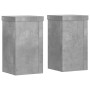 Soportes de plantas 2 uds madera gris hormigón 10x10x18 cm de , Soportes para macetas - Ref: Foro24-852882, Precio: 21,14 €, ...