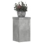 Plant stands 2 units gray wood concrete 10x10x18 cm by , Pot stands - Ref: Foro24-852882, Price: 21,14 €, Discount: %