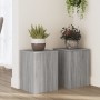 Soportes de plantas 2 uds madera gris Sonoma 25x25x35 cm de , Soportes para macetas - Ref: Foro24-852911, Precio: 44,07 €, De...