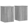 Soportes de plantas 2 uds madera gris Sonoma 25x25x35 cm de , Soportes para macetas - Ref: Foro24-852911, Precio: 44,07 €, De...