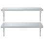 Wandregale 2 Stück Edelstahl silber 75x40 cm von , Regale und Regale - Ref: Foro24-3214505, Preis: 79,84 €, Rabatt: %