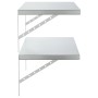 Estantes de pared 2 uds acero inoxidable plateado 75x40 cm de , Estantes y estanterías - Ref: Foro24-3214505, Precio: 79,84 €...