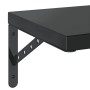 Wall shelves 2 units stainless steel black 50x30 cm by , Shelves and shelves - Ref: Foro24-3214518, Price: 66,55 €, Discount: %