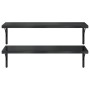 Wall shelves 2 units stainless steel black 100x40 cm by , Shelves and shelves - Ref: Foro24-3214511, Price: 84,14 €, Discount: %