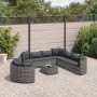 Gartensofa-Set und Kissen, 10-teilig, aus grauem Kunst-Rattan. von , Gartensets - Ref: Foro24-3308410, Preis: 634,85 €, Rabat...