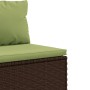 Gartensofa-Set, 10-teilig, mit braunen Kissen aus synthetischem Rattan. von , Gartensets - Ref: Foro24-3308406, Preis: 901,04...