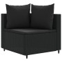 Garden sofa set, 6 pieces, with black synthetic rattan cushions. by , Garden sets - Ref: Foro24-3308419, Price: 396,96 €, Dis...