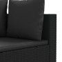 6-teiliges Gartensofa-Set und Kissen aus schwarzem Kunststoff-Rattan. von , Gartensets - Ref: Foro24-3308419, Preis: 396,96 €...