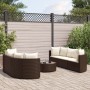 7-piece garden sofa set with brown PE rattan cushions by , Garden sets - Ref: Foro24-3308433, Price: 445,66 €, Discount: %