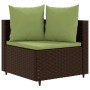 7-piece garden sofa set with brown PE rattan cushions by , Garden sets - Ref: Foro24-3308382, Price: 501,84 €, Discount: %