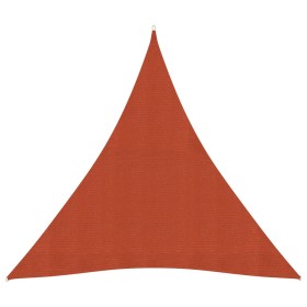 Toldo de vela HDPE terracota 160 g/m² 4x4x4 m de vidaXL, Sombrillas - Ref: Foro24-311368, Precio: 32,99 €, Descuento: %