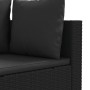 4-piece garden sofa set with black synthetic rattan cushions by , Garden sets - Ref: Foro24-3308363, Price: 248,76 €, Discoun...