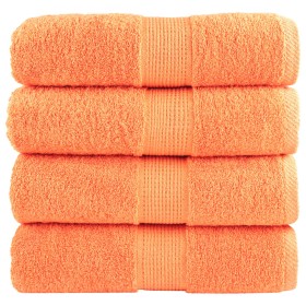 4 units of 100% cotton orange towels 30x30 cm 600 gsm by , Towels - Ref: Foro24-137372, Price: 12,99 €, Discount: %