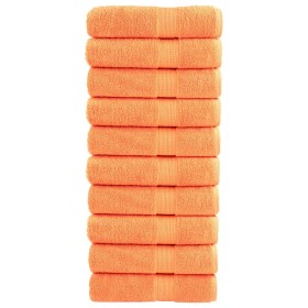 Hand towels 10 units 100% cotton orange 50x100 cm 600 gsm by , Towels - Ref: Foro24-137379, Price: 61,99 €, Discount: %