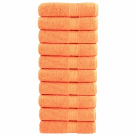 Bathroom towels 10 units 100% cotton green 100x150 cm 600 gsm by , Towels - Ref: Foro24-137385, Price: 165,89 €, Discount: %