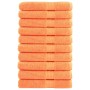 Premium towels 10 units 100% cotton orange 100x200 cm 600 gsm by , Towels - Ref: Foro24-137391, Price: 223,99 €, Discount: %