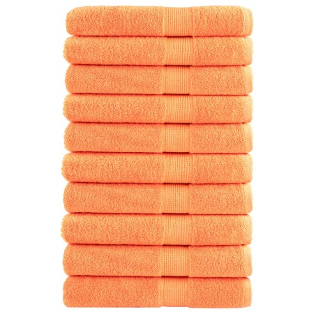 Premium-Handtücher, 10 Stück, 100% Baumwolle, orange, 100x200 cm, 600 g/m². von , Handtücher - Ref: Foro24-137391, Preis: 223...