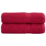 Toallas de mano 2 unidades 100% algodón rojo 50x100 cm 600 gsm de , Toallas - Ref: Foro24-137401, Precio: 16,70 €, Descuento: %