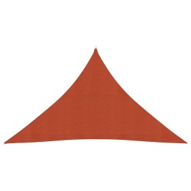 Terracotta HDPE sail awning 160 g/m² 3.5x3.5x4.9 m by vidaXL, Umbrellas - Ref: Foro24-311367, Price: 28,99 €, Discount: %