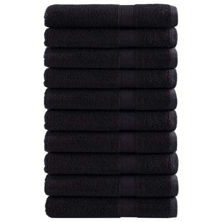 Sauna towels 10 units 100% cotton black 80x100 cm 600 gsm by , Towels - Ref: Foro24-137436, Price: 174,99 €, Discount: %