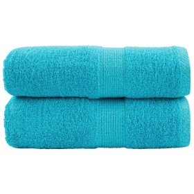 2 units of towels 100% cotton turquoise 30x30 cm 600 gsm by , Towels - Ref: Foro24-137443, Price: 9,99 €, Discount: %