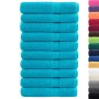 Sauna towels 10 units 100% cotton turquoise 80x200 cm 600 gsm by , Towels - Ref: Foro24-137460, Price: 174,99 €, Discount: %