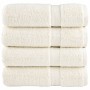 Toallas de mano 4 unidades 100% algodón crema 50x100 cm 600 gsm de , Toallas - Ref: Foro24-137474, Precio: 27,99 €, Descuento: %