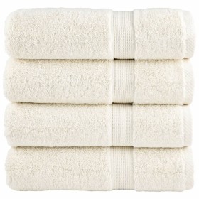 Hand towels 4 units 100% cotton cream 50x100 cm 600 gsm by , Towels - Ref: Foro24-137474, Price: 27,99 €, Discount: %