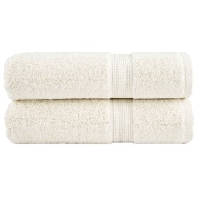 Shower towels 2 units 100% cotton cream 70x140 cm 600 gsm by , Towels - Ref: Foro24-137476, Price: 26,84 €, Discount: %