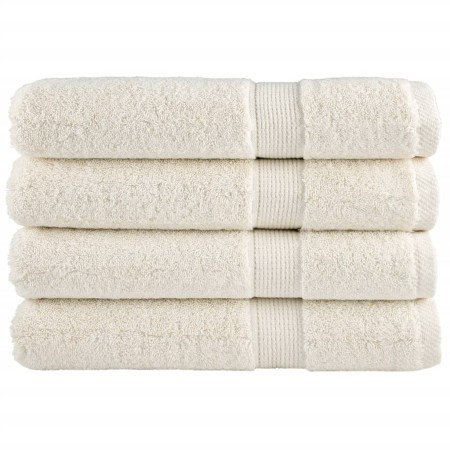 Sauna towels 4 units 100% cotton cream 80x200 cm 600 gsm by , Towels - Ref: Foro24-137483, Price: 74,27 €, Discount: %