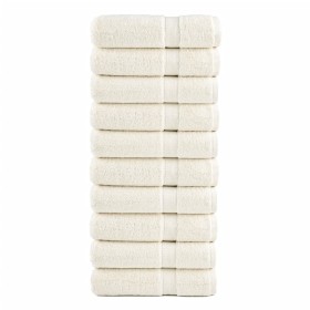 Toallas de baño 10 uds 100% algodón verde 100x150 cm 600 gsm de , Toallas - Ref: Foro24-137481, Precio: 166,99 €, Descuento: %