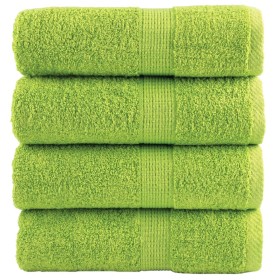 Guest towels 4 units apple green cotton 30x50 cm 600 gsm by , Towels - Ref: Foro24-137495, Price: 14,99 €, Discount: %