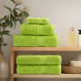 Toallas de baño 4 uds 100% algodón verde 100x150 cm 600 gsm de , Toallas - Ref: Foro24-137504, Precio: 73,46 €, Descuento: %