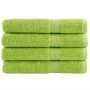 Premium towels 4 units apple green cotton 100x200 cm 600 gsm by , Towels - Ref: Foro24-137510, Price: 91,99 €, Discount: %