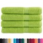 Premium towels 4 units apple green cotton 100x200 cm 600 gsm by , Towels - Ref: Foro24-137510, Price: 91,99 €, Discount: %