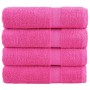 Toallas de ducha 4 uds 100% algodón rosa 70x140 cm 600 gsm de , Toallas - Ref: Foro24-137525, Precio: 48,27 €, Descuento: %