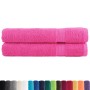 Toallas premium 2 uds 100% algodón rosa 100x200 cm 600 gsm de , Toallas - Ref: Foro24-137533, Precio: 50,49 €, Descuento: %