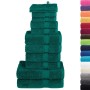 Juego de toallas 12 piezas 100% algodón verde 600 gsm de , Toallas - Ref: Foro24-137578, Precio: 54,63 €, Descuento: %