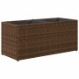 Pflanzgefäß mit 2 braunen künstlichen Rattan-Blumentöpfen 72x30x32 cm. von , Töpfe und Pflanzgefäße - Ref: Foro24-366423, Pre...