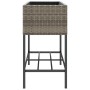 Planter with gray synthetic rattan shelf by , Pots and planters - Ref: Foro24-366386, Price: 78,29 €, Discount: %